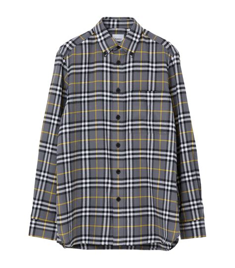 vintage check trim shirts